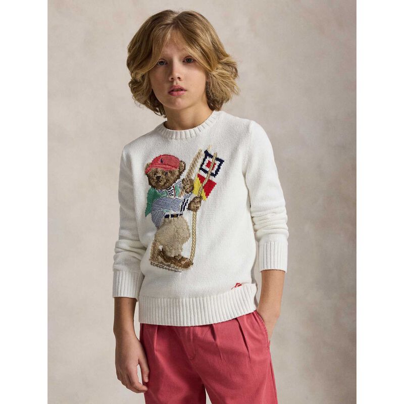 Polo Ralph Lauren Polo Bear Cotton Sweater 8-10Y image number 1